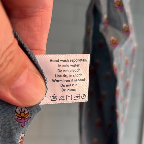 Roller Rabbit Blue Patterned Blouse - Picture 6 of 7